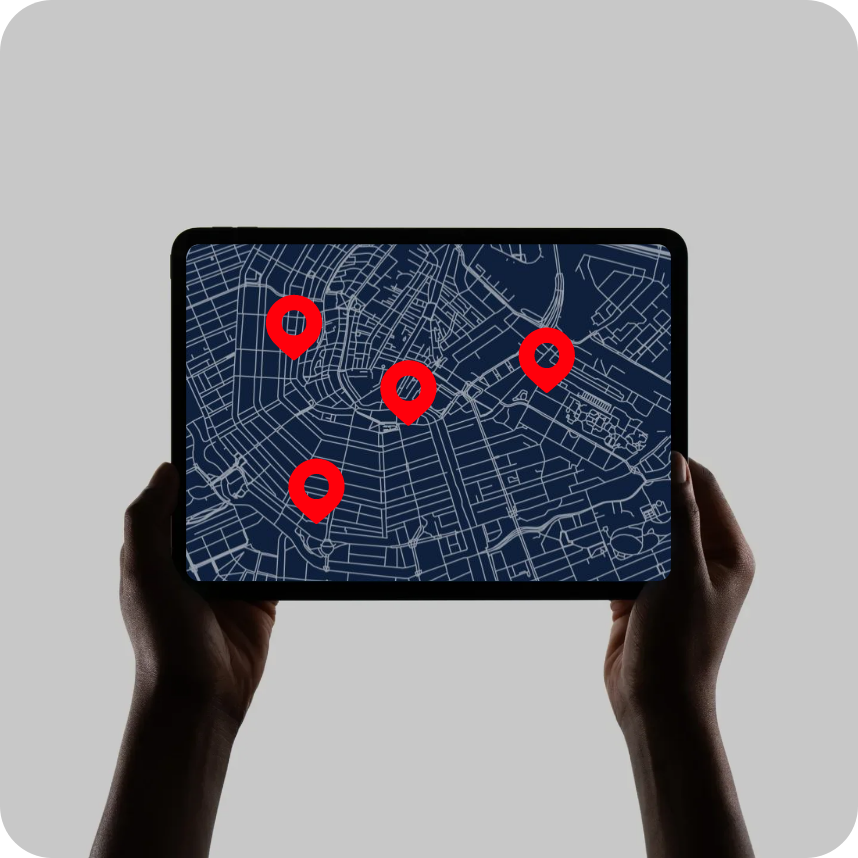 Services promo - hands and screen